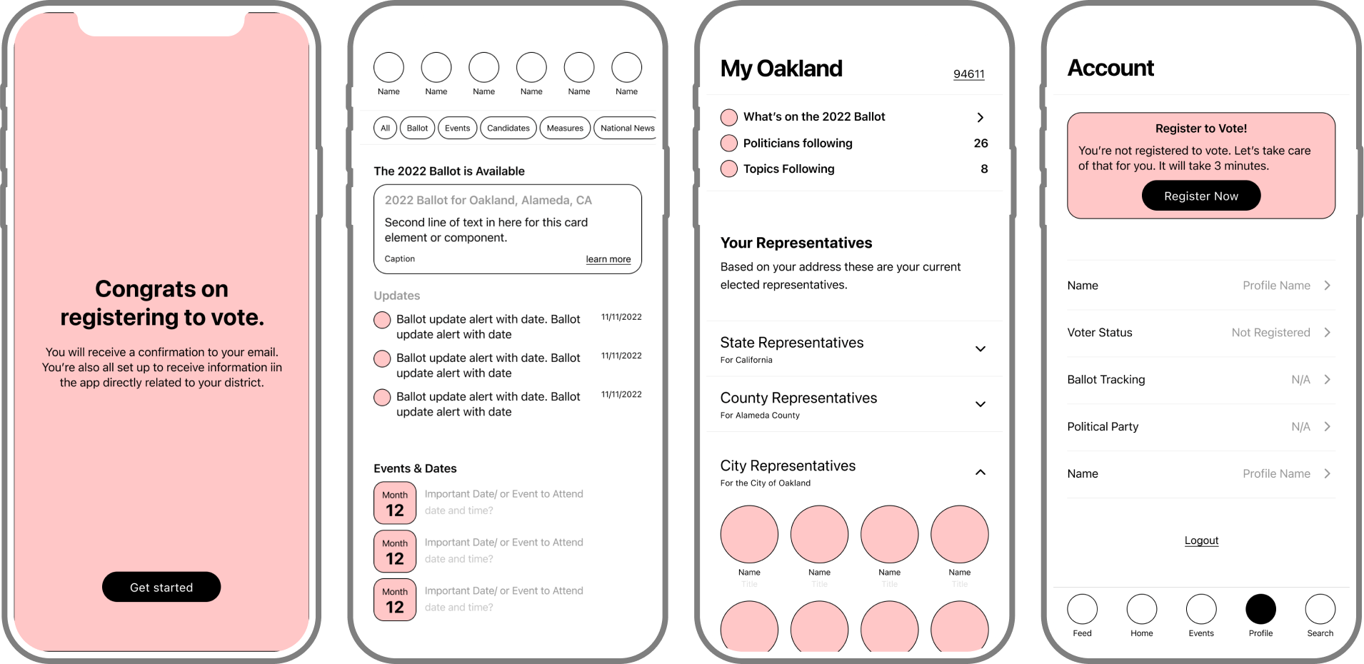 wireframe search page