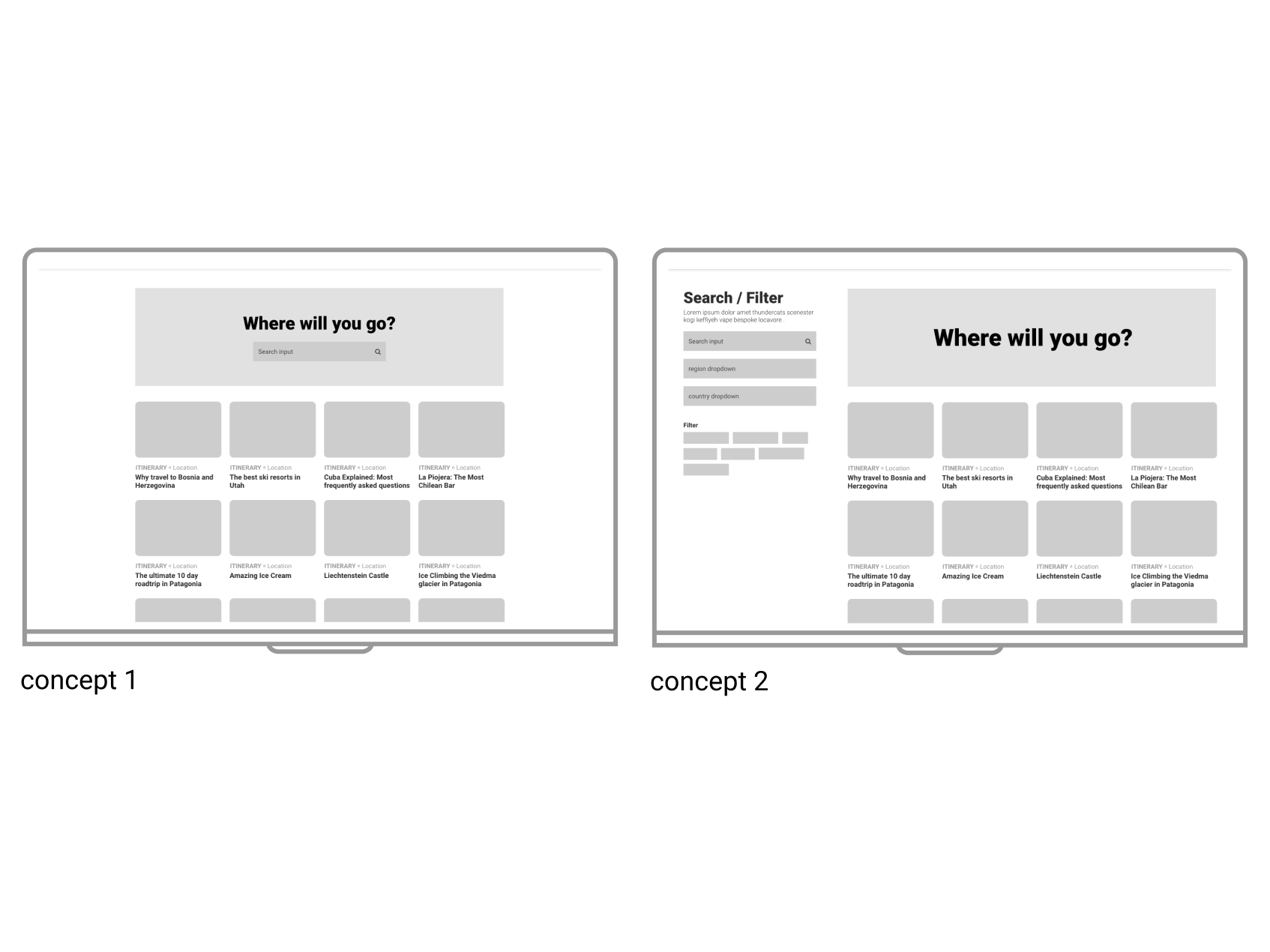 digital wireframe concept